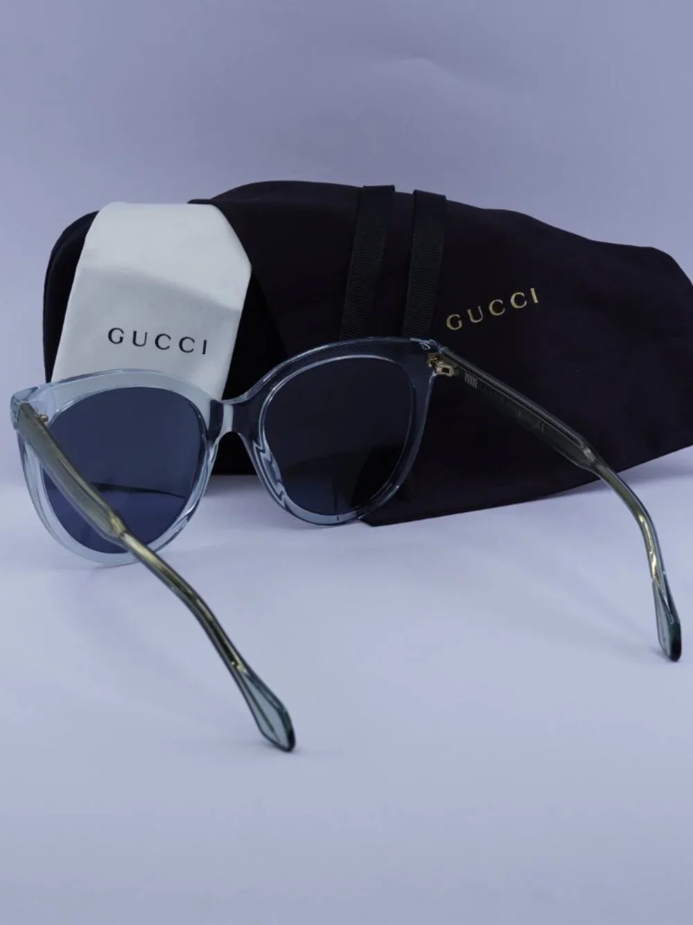 Gucci GG0565S 003 Women Cat Eye Sunglasses - Blue
